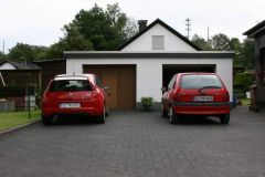 bei Schwiegermutter, Mein  C 4 gerade Angemeldet 02.09.2012
MU 602 & Mein Corsa MU 601