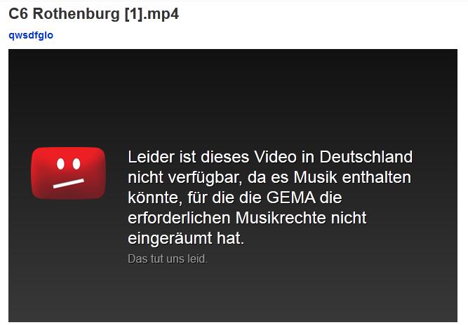 C6 - Konvoi bei Rothenburg auf Youtube - als Kurzfilm