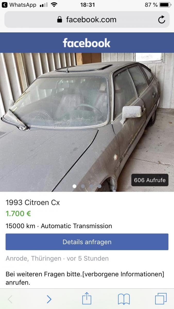 Biete : CX GTI Turbo Automatik mit Schiebedach