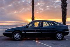 Citroën XM V6 coucher du soleil