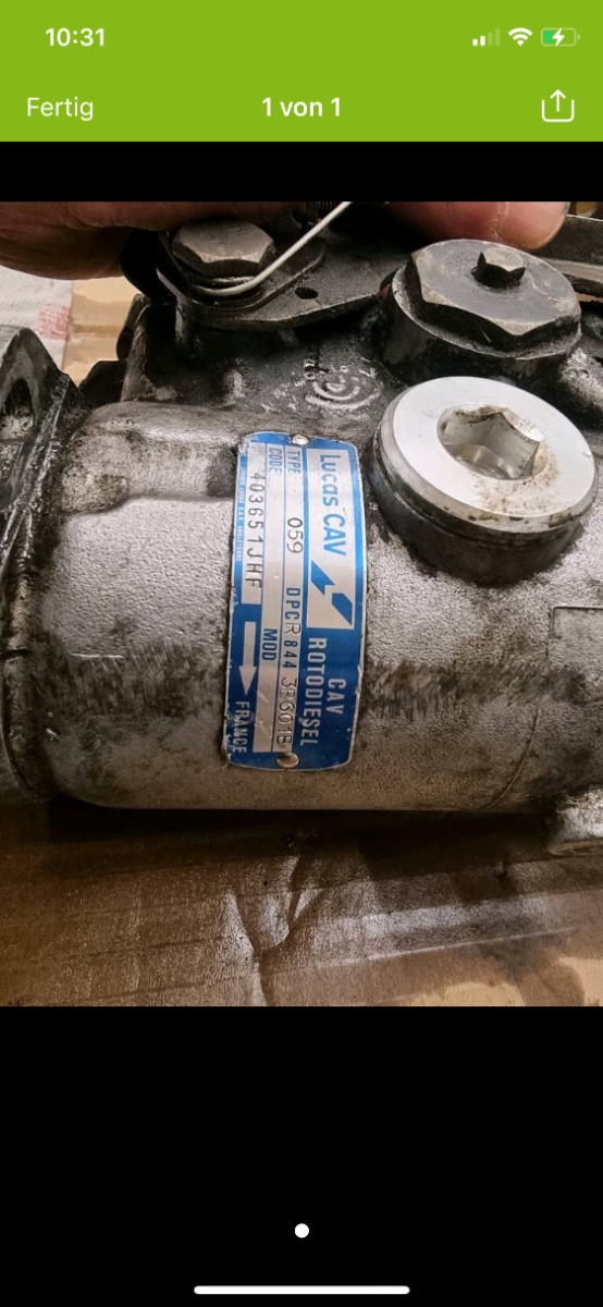 Suche : Diesel Einspritzpumpe Lukas CAV 059