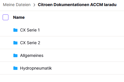 CX Dokumentationen und Technische Info