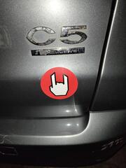 C5 Logo auf der Heckklappe