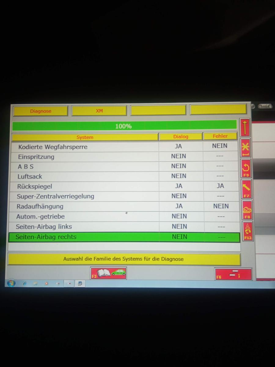 XM / Lexia: Motorsteuergerät nicht gefunden