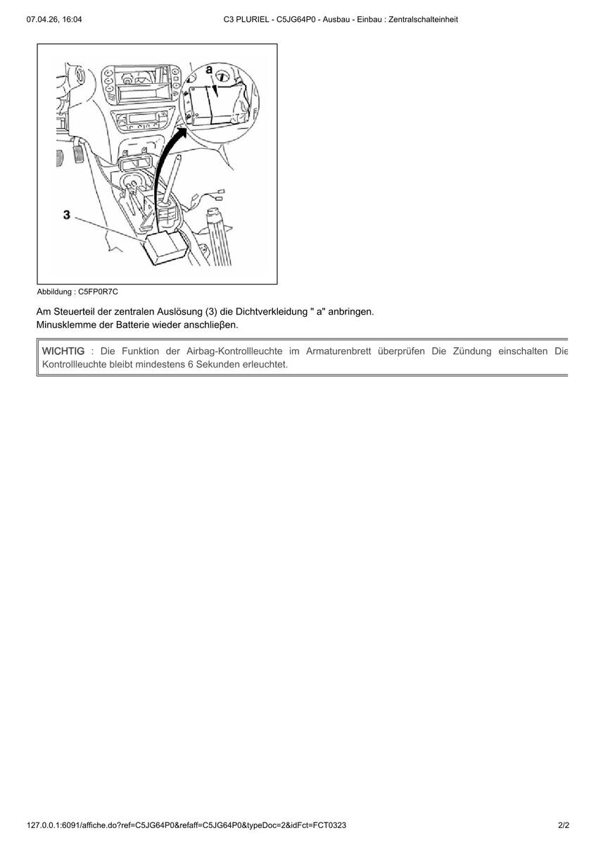C3 PLURIEL - C5JG64P0 - Ausbau - Einbau _ Airbag_Zentralschalteinheit-2.jpg